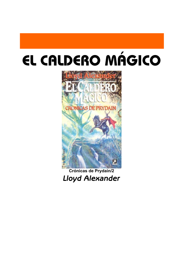 Portada de Microsoft Word - El caldero magico.doc